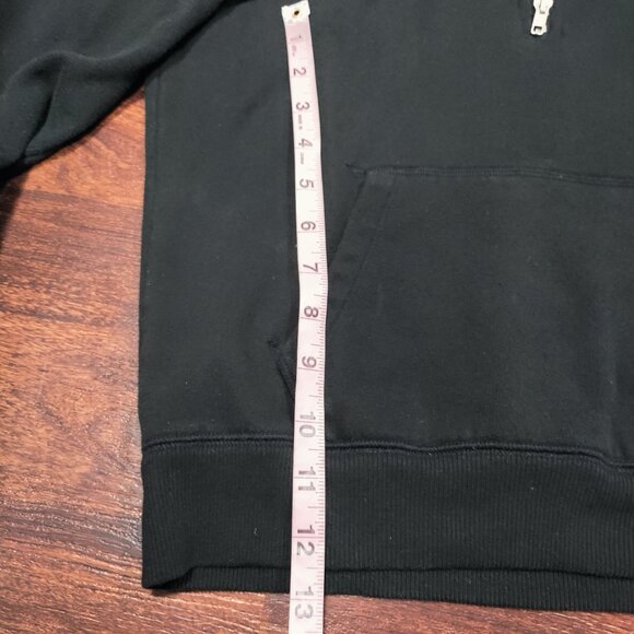 Vintage PINK Victoria's Secret Black Quarter-Zip Logo Pullover Sweatshirt Size S - Picture 14 of 15